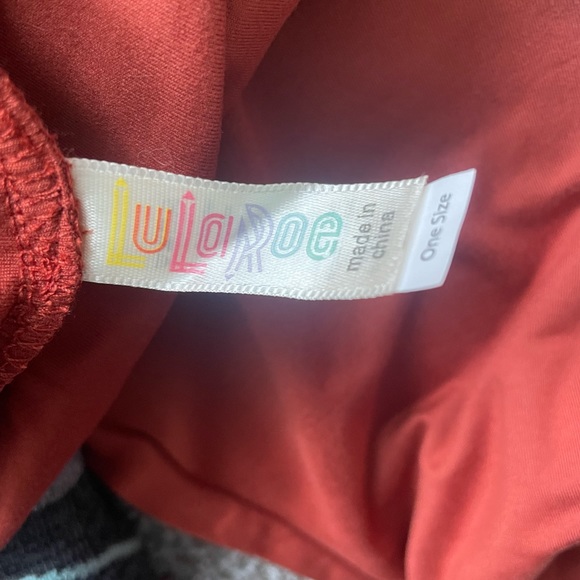 NWOT OS Rust Colored LulaRoe Leggings - Picture 2 of 3